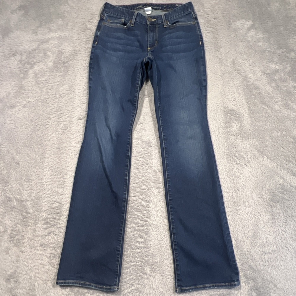 Eddie Bauer Brook Curvy Bootcut Stay Shape Dark Wash Jeans Womens‎ 4